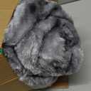 Electric Heated Blanket Throw 50''x60''Size Faux Fur Heating Blanket 10 Heating Settings, 1-8h Timer & Overheat Protection, Machine Washable, Soft Flannel and Sherpa Full Body Warmth (Light Gray)