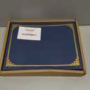 Certificate Holders 8.5 x 11, 30 Pack Extra Thick Diploma Covers, Navy Blue Certificate Folders with Gold Foil Border for Graduation, School Awards, Recognition and Office Certificates.