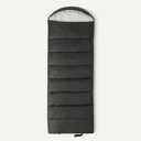 Amazon Basics Sleeping Bags for Adults, Camping Essentials, 35 Degree F / 0 Degree C Rated, Black/Gray, 84 x 31.5, 1 Person