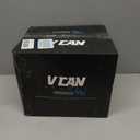 VCAN V85C 3/4 Open Face Motorcycle Helmet DOT Approved (White, S)