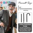 Fengek 5-Piece Grandpa Costume Set - Old Man Wig Hat, Cane, Beard, Eyebrows, Glasses - Perfect for 100 Days of School, Halloween, Christmas