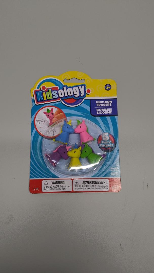 Kidsology Unicorn Erasers 5 Pack