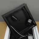 Kondras 2-Light Industrial Square Flush Mount Ceiling Light, Farmhouse Ceiling Light Fixture for Kitchen, Modern Black Close to Ceiling Light for Hallway Bedroom Balcony Porch Stairway, E26, 2-Pack