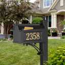 Whitehall Deluxe Streetside Mailbox Package,Black,Extra Large,70726