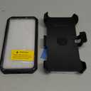 FNTCASE for iPhone 16e 2025 Case: for iPhone 16E Military Grade Rugged Phone Cover with Kickstand & Holster | Shockproof TPU Protection Bumper Matte Textured Design | Heavy Duty Protector (Black)