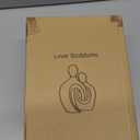 Quoowiit Ceramic Couple Sculptures for Home Decor, Abstract Lover Statue for Shelf, Office, Living Room, Bedroom Decorations - Anniversary, Valentine's Day, Birthday Gift (Grey) (Gray)