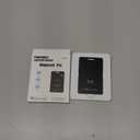 Wallet Tracker Card  Works with Apple Find My [Apple MFi Certified, iOS Only], Slim 1.65mm Bluetooth Item Finder, IP68 Waterproof, Wireless Rechargeable GPS Locator for Wallet, Keys & Luggage (Black)