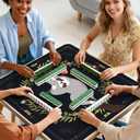 HUITLONG American Mahjong Mat 31.5"x31.5", 3mm Thick Non-Slip Rubber Mat