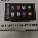 Wireless Carplay Screen for Car with 4K Dash Cam, 9" Portable Carplay & Android Auto, Car Touchscreen with 1080p Backup Camera, GPS/Voice Control/FM//Mirror Link/Bluetooth