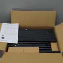 aboxoo 2 Pack Luggage Rack with storage, Guest Room Folding Suitcase Stands, Holds up to 120 lb, Space Saving Suitcase Holders for guest room, Bedroom Hotel, Black