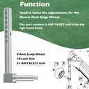 AM136327 Mower Deck Gage Wheel Arm Right Front or Left Rear 3/4 Dia. for John Deere X300, X304, X310, X320, X324, X340, X360, X500, X530, X534, X540, 570, X590, 48In & 54In Mower Decks