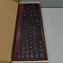 cimetech EasyTyping KF10 Wireless Keyboard and Mouse Combo, [Silent Scissor Switch Keys][Labor-Saving Keys] Ultra Slim Wireless Computer Keyboard and Mouse, Easy Setup for PC/Laptop/Windows - Wine Red