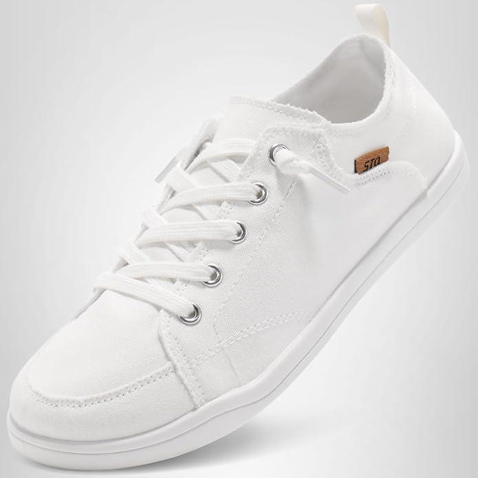 STQ Women's Slip On Machine Washable Sneakers, Size 7.5