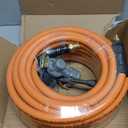 Truck Tire Inflator Kit, 3/8" x 50 ft Hybrid Air Hose with 1/2" Universal Gladhand Connection & 1/4" Dual Foot Chuck & Air Plug, Air Hose Tire Inflator Kit for Semi Truck (350psi max working pressure)