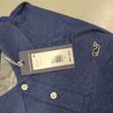 vineyard vines Men's Edgartown Short Sleeve Pique Polo, Deep Bay, Large