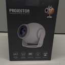 WorldCup Limited Edition Short Throw Mini Portable Projector with WiFi and Bluetooth,Android Smart TV Projector Portable Ceiling Movie Projector for Home Theater & Outdoor Use