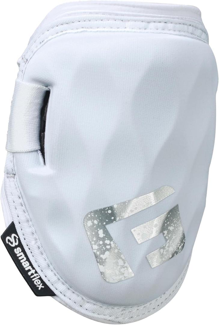 G-Form Shockwave Fastpitch Elbow Guard - Softball Elbow Pad - Washable Protective Guard for Women & Girls - Flexible & Breathable Elbow Sleeve Guard (Adult L/XL (Pack of 1), White)