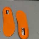 Orange Full Length D Fits Men's Shoe 7-7.5, Women's 8.5-9 Uses a Heel Cup, Contoured Medial Arch, and Metatarsal pad to Help with Better Alignment and Weight Distribution