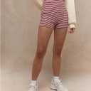 Verdusa Women's Striped Mini Shorts High Waist Causal Summer Shorts (XS)
