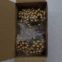 BBTO Artificial Holly Berries on Wire Stems, 250 Stems with 500 Pieces 8 mm Fake Berries for Tree Decorations Wreath Craft Use Wedding Party Favor (Gold)