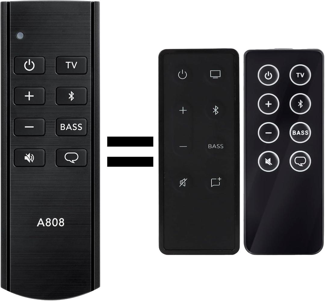 Upgraded Remote Control for Bose Solo 5 10 15 Series II TV Sound System 732522-1110 418775 Soundbar System, Replacement Compatible with Bose Solo Series II TV Speaker Remote