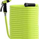 Garden Hose 5/8 in. x 100 ft.,Lightweight All-Weather Water Hose, Durable and Flexible