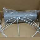Gray Large Drum Lamp Shades for Floor Lamps Table Lamp Farmhouse Lamp Shade 16" Top x 16" Bottom x 12" High (Spider) Medium Lampshade - Lampshades Replacement By GO&SO (Grey)