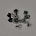 Anndason Curtain Rod Bracket Holders (Ceiling-Mount, 4 PCS, Black)