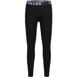 Boys Compression Leggings Quick Dry Youth Basketball Pants Sports Tights Football Base Layer for Kids (Black, L)