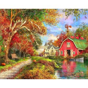 Springbok Autumn Barn 400 Piece Jigsaw Puzzle for Families