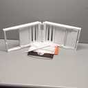 Yirilan Foldable Bathtub Caddy, Expandable Bath Caddy Tray, Unique House Warming Gifts, New Home, Anniversary and Wedding Gifts for Couple, White