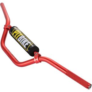 RUTU Universal 7/8" 22mm Dirt Bike Handlebars with Chest Protector Pad for CRF YZF KXF KLX RMZ DRZ Pit Bike Motocross ATV Quad - Red - Reducing Craft, High strength