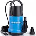 Sump Pump 1HP Submersible Clean Dirty Water Pump 3700GPH Portable Draining Pumps for Pool Hot Tubs Basement Water Transfer, Light Blue