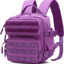 FLWVOG 9L Mini Backpack for Men and Women, Small Backpack for Gym Hiking Travel Sports Running (Purple)