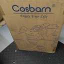 Cosbarn Luggage Sets 5 Pcs Suitcases with Wheels, (20/24/28/Db/Tb) ,Gray Luggage With TSA-Approved Lock,Lightweight ABS Travel Luggage,Large Suitcases,360° Spinner Wheels,For Men&Women