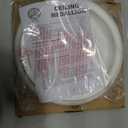 2Packs Molded Nylon Ceiling Medallion for Light Fixtures and Ceiling Fans, 9.8"OD x 4"ID x 0.94"P (Fits Canopies up to7-1/4")White