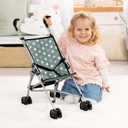 Bayer Doll Umbrella Stroller - Star Print Buggy with Basket & Bag, taglia unica