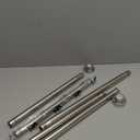 Ausemku Shower Curtain Rod Tension - 26-76 Inch Never Rust Non-Slip Spring Tension Curtain Rod No Drilling Stainless Steel Curtain Rod Use Bathroom KitchenSilver