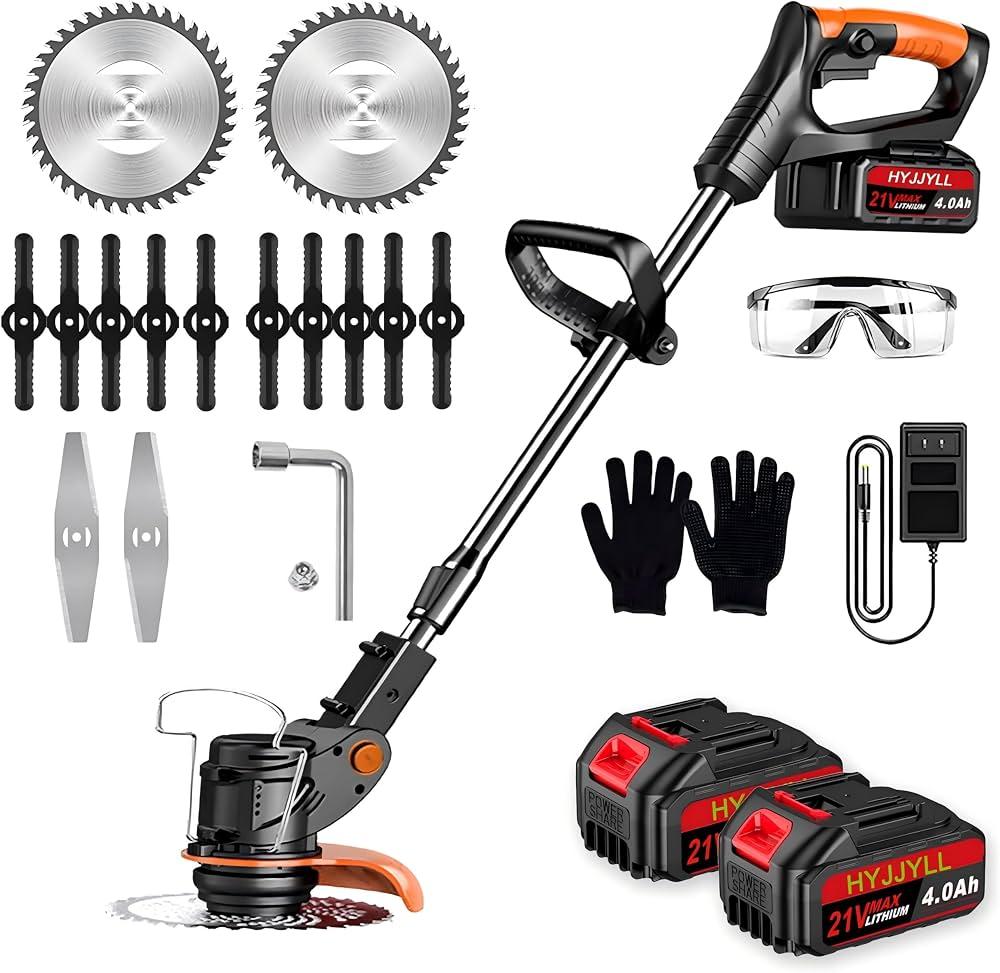 Electric Weed Wacker Cordless, 21V Cordless Weed Eater Battery Powered