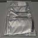 RAMISU Skirts for Women High Waisted A-Line Skirt Metallic Skirt Silver Zipper Skirts with Belt (S)