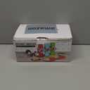 Ourokhome Rotary Cheese Grater Hand Crank, Kitchen Shredder Speed Mandolin Slicer Nut Grinder with Handle and Drum Blades for Cheese, Vegetable, Walnut, Chocolate, Potato, Carrot, 3 Blades, Blue