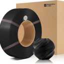 Bamboo1.75MM PLA Matte Refill Filament High Toughness High Speed &Easy Printing Eco Friendly with RFID for Bambu Lab A1,X1,P1 AMS 1KG +/- 0.03mm (Without Spool) (Black 11101)