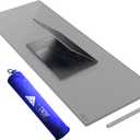 Cacoy 40" x 16" PU Leather Desk Pad Blotter, Extended Gaming Computer Mouse Pad, Waterproof Writing Pad Desktop Protector Mat for Office and Home (Grey)