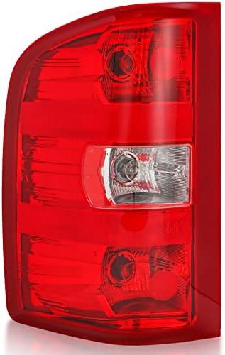 Tektend Tail Light Assembly Compatible with 2007-2013 Chevy Silverado 1500 2500HD 3500HD Pickup Truck Taillights Factory Style Rear Brake Lamps OE Replacement, Driver Side