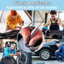 50PCS Nylon Universal Cable Tie Buckle, Heavy Duty Self-Locking Nylon Zip Holder for Daily Repair, Multifunctional UV-Resistant Fasteners for Car Fender Trunk Repair, Wire Bundling, Garage Use (50)