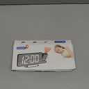 JXTZ Projection Alarm Clock, Digital Alarm Clock with Large 7.9" LED Display, 180° Rotatable Projection Clock with Temperature, Dimmer, Snooze, Night Mode, LED Mirror Digital Clock for Bedroom Decor