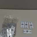 20 Pcs Ceiling Flange Hangers for 3/8" Threaded Rod Plate Ceiling Hangers Flanges Threaded Rod DIY Plumbing, Galvanized Ceiling Flange Hanger Plate Industrial Decor Project for Wall Mounting