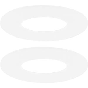 M METERXITY 2-Pack Goof Rings for 4 Inch Recessed Lights, 3.8" ID 5.2" OD Durable Plastic Trim Ring Flush Mount White Can Light Trim Ring Cover for Ceiling Can Downlights