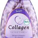 Sanar Naturals Collagen Peptides for Women & Men, GLP-1 Support, 150 PillsCollagen Supports Skin, Hair & Nails, Joints, Hydrolyzed Collagen Types I & III, Vitamin C, Vitamin E, Grass-Fed, Supplement, EXp 04/2027