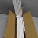 ELLDOO 4-Tier Wooden Display Riser, Retail Jewelry Card Display Stand, Rustic White Wooden Cupcake Stand Shelves, Organizer Showcase Cascading Merchandise Organizer Rack Vendor Display Supplies